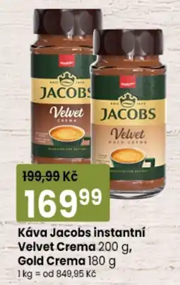 TEMPO Jacobs káva instantní velvet crema gold crema nabídka