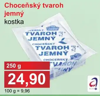 Chocensky tvaroh jemny kostka