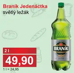PLUS JIP Braník Jedenáctka světlý ležák nabídka