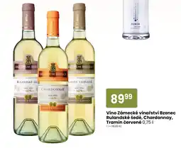TEMPO Víno Zámecké vinařství Bzenec Rulandské šedé, Chardonnay, Tramín červené nabídka