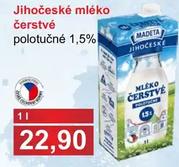 PLUS JIP Madeta jihoceske mlko cerstve polotucne nabídka