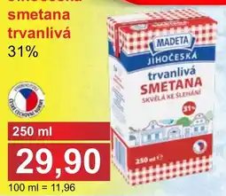 PLUS JIP Madeta jihoceska trvanlivá smetana nabídka