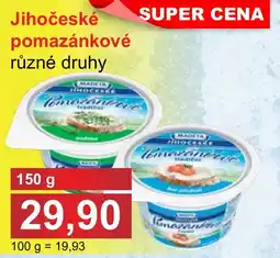 PLUS JIP Madeta jihomoravské pomazánkové nabídka