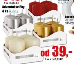 EVA Candles adventní svíčky nabídka