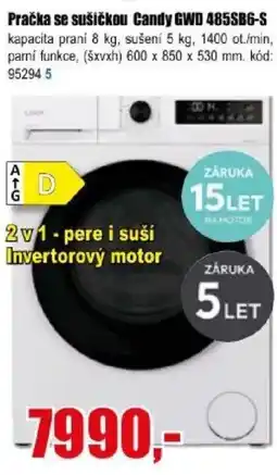 EVA Candy pračka se sušičkou GWD 485SBG-S nabídka
