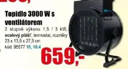 EVA Topidlo 3000 W s ventilátorem nabídka