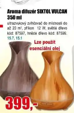 EVA Sixtol Vulcan Aroma difuzér nabídka