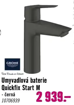 Hornbach Grohe Umyvadlová baterie Quickfix Start M - černá nabídka