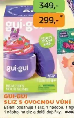 Dráčik gui-gui sliz s ovocnou vůní nabídka