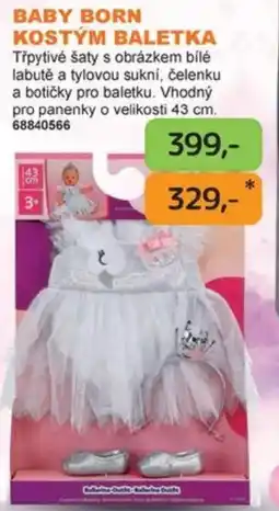 Dráčik Baby Born kostým baletka nabídka