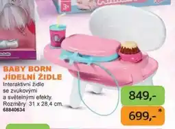 Dráčik Baby Born jídelní židle nabídka
