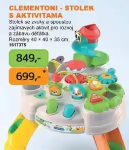 Dráčik Clementoni - stolek s aktivitama nabídka