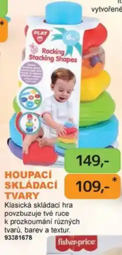 Dráčik fisher-price houpací skládací tvary nabídka