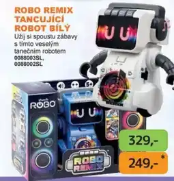 Dráčik Robo remix tancující robot bílý nabídka