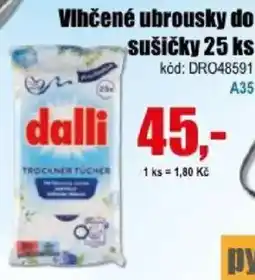 EVA dalli vlhčené ubrousky do sušičky nabídka