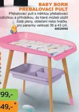 Dráčik Baby Born přebalovací pult nabídka