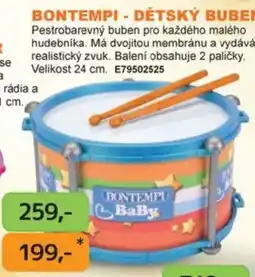 Dráčik Bontempi dětský buben nabídka
