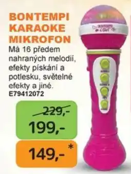 Dráčik Bontempi karaoke mikrofon nabídka