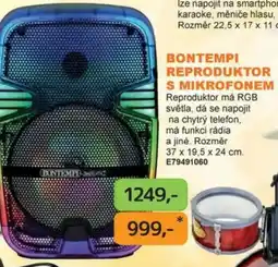 Dráčik Bontempi reproduktor s mikrofonem nabídka