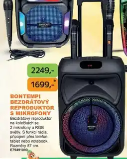 Dráčik Bontempi bezdrátový reproduktor s mikrofony nabídka