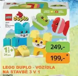 Dráčik lego duplo - vozidla na stavbě 3 v 1 nabídka