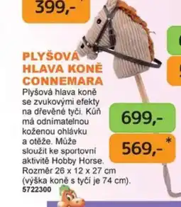 Dráčik Connemara plyšová hlava koně nabídka