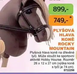 Dráčik Rocky Mountain plyšová hlava koně nabídka