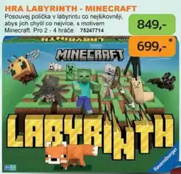 Dráčik Ravensburger hra labyrinth - minecraft nabídka