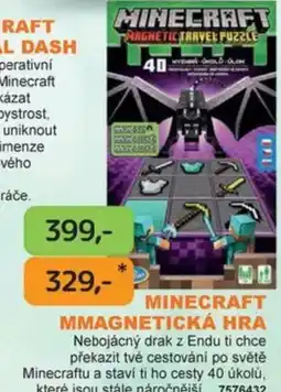 Dráčik Minecraft magnetická hra nabídka