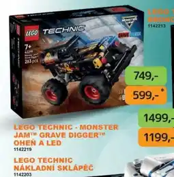 Dráčik lego technic monster jam grave digger oheň a led nabídka
