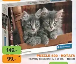 Dráčik Clementoni puzzle 500 - koťata nabídka
