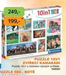 Dráčik Clementoni puzzle 10v1 zvířecí kamarádi nabídka