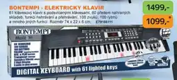 Dráčik Bontempi - elektrický klavír nabídka