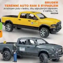 Dráčik Bruder terénní auto ram s rypadlem nabídka