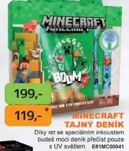 Dráčik Minecraft tajný deník nabídka