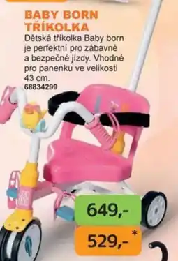 Dráčik Baby born tříkolka nabídka
