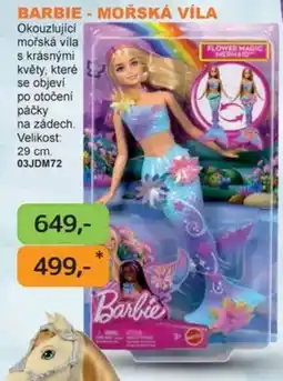 Dráčik Barbie - mořská víla nabídka