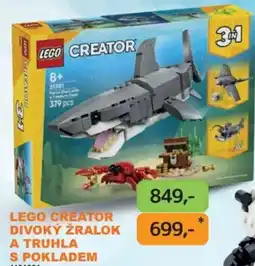 Dráčik lego creator divoký žralok a truhla s pokladem nabídka