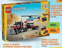 Dráčik lego creator nákladní s plochou korbou a helikoptéra nabídka