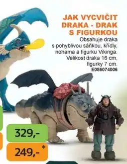 Dráčik Jak vycvičit draka - drak s figurkou nabídka