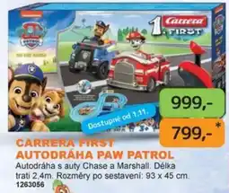Dráčik Carrera First Autodráha Paw Patrol nabídka