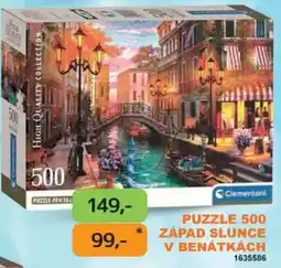 Dráčik Clementoni puzzle západ slunce v benátkách nabídka