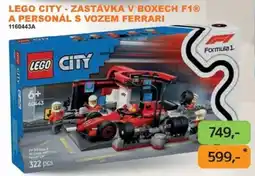 Dráčik lego city zastávka v boxech f1 a personál s vozem ferrari nabídka