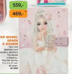 Dráčik Top model deník s kódem nabídka