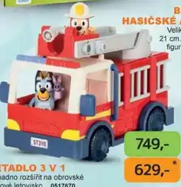 Dráčik Bluey hasičské auto nabídka