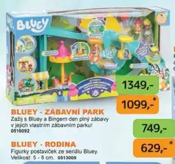 Dráčik Bluey - zábavní park nabídka