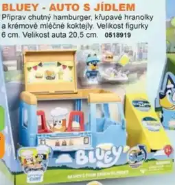 Dráčik Bluey auto s jídlem nabídka