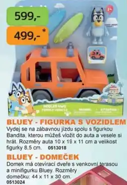Dráčik Bluey - figurka s vozidlem nabídka