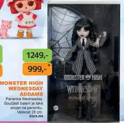 Dráčik Monster High Wednesday Addams nabídka