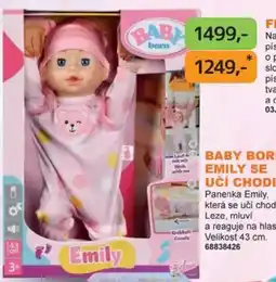 Dráčik Baby born Emily se učí chodit nabídka